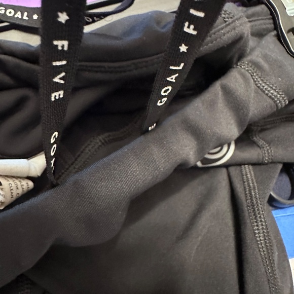 Goal Five Combo Soccer Tight With Shin Guard Pockets Medium Black Workout Pants - Picture 7 of 7